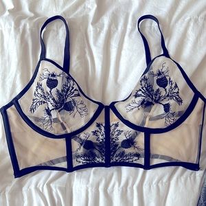 Thistle and Spire Verona embroidered longline bra❤️‍🔥